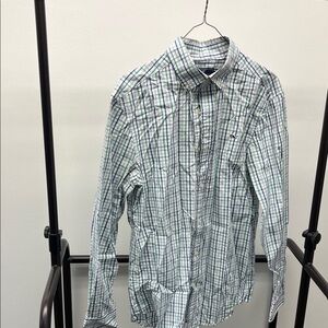 Vineyard Vines Blue and Green Checkered Shirt